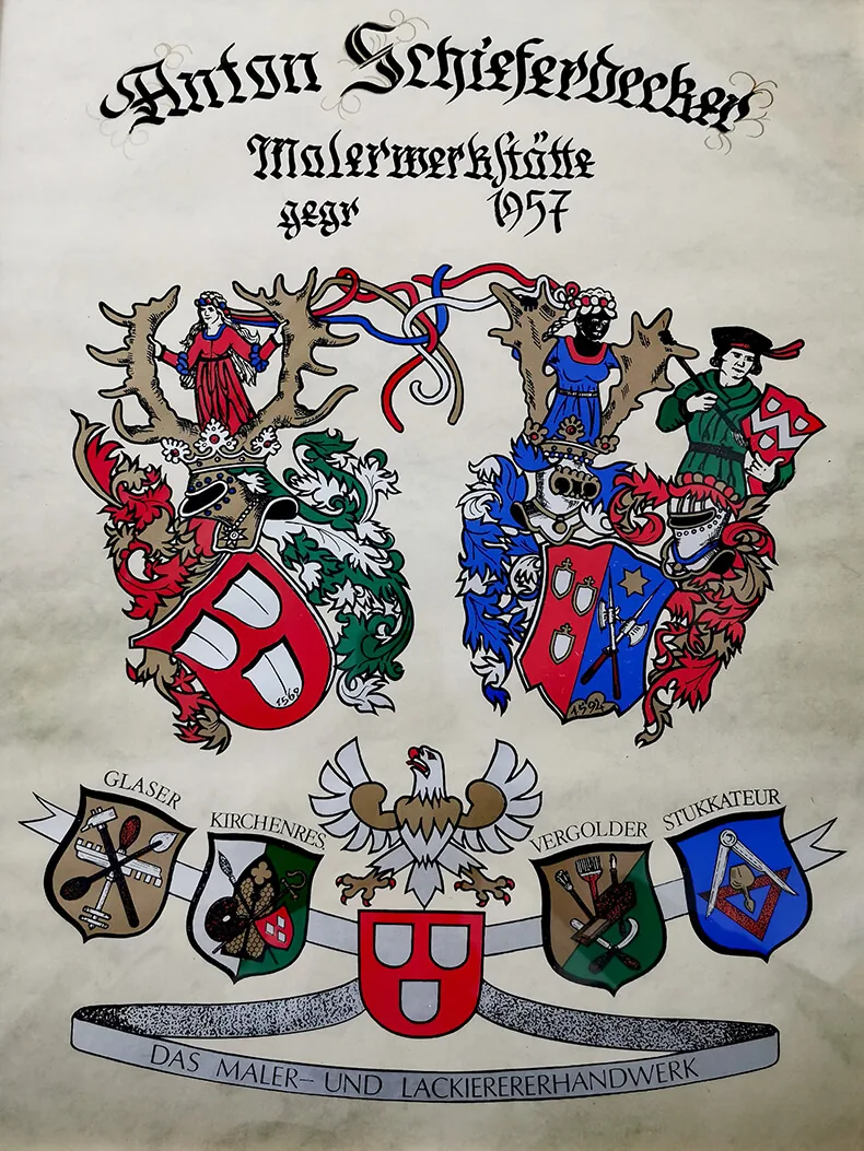 Malerbetrieb Schieferdecker — historische Aufnahme